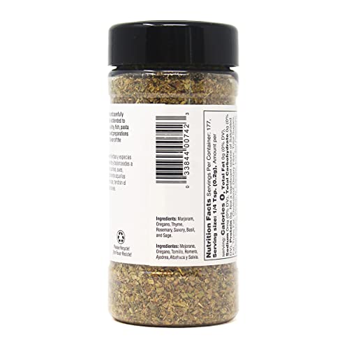 Badia Italian Seasoning Mediterranean Blend, 1.25 Ounce (Pack Of 6)