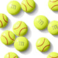 M&MS WORLD Softball Milk Chocolate Candy - 2 lbs of Bulk Chocolate Candy With An Electric Green with Red Stitching Design, For S