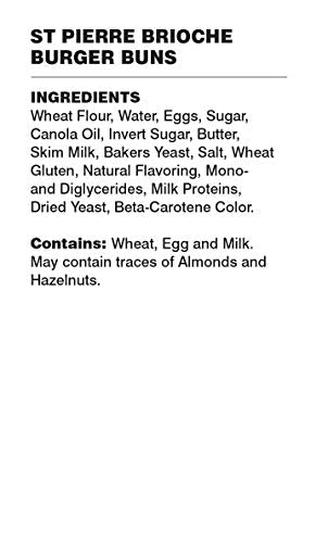 St. Pierre, Brioche Hamburger Buns (4 Count)