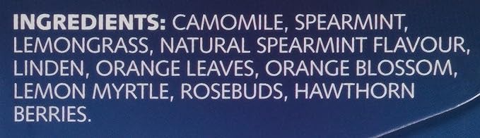 Twinings Nightly Calm Herbal Tea - Spearmint & Lemongrass, Caffeine-Free, 20 Count (Pack of 6)