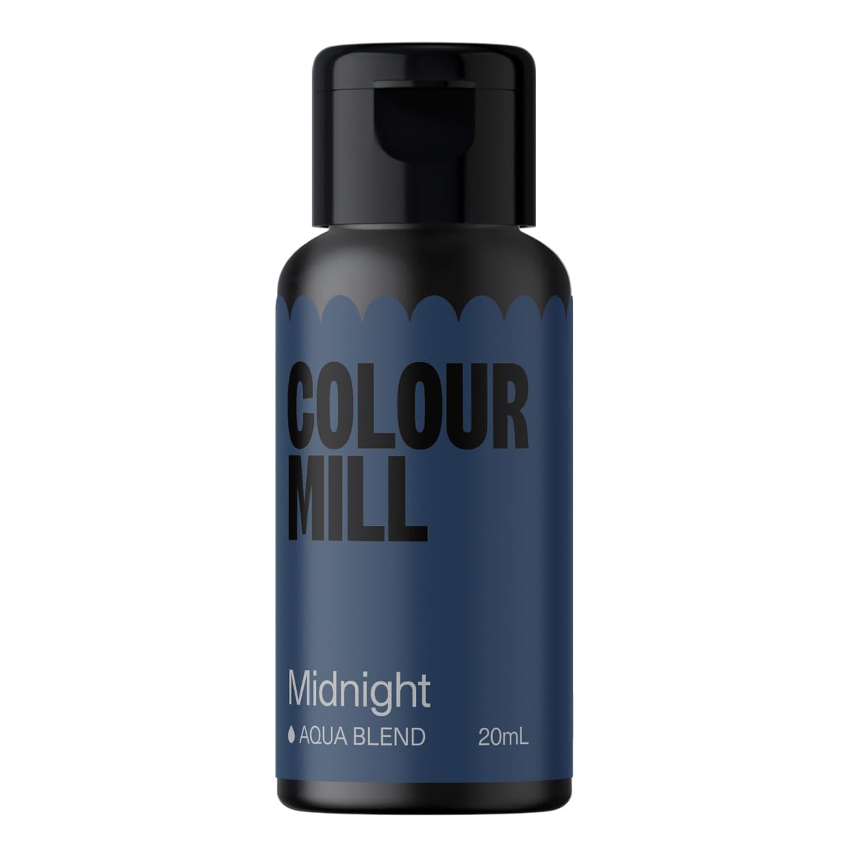 Colour Mill Aqua Blend Food Coloring, 20ml, Water-Based, Midnight Color, Model CMA20MID