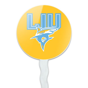Long Island University Secondary Logo Cupcake Picks Toppers Decoration Set Of 6
