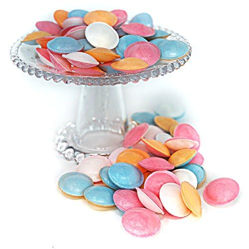 LYZAS SWEETS &   Sour Satellite Wafers - Edible Saucers Filled with Sour Candy Powder - Gift Pack of 3, 1.23 oz. Bags