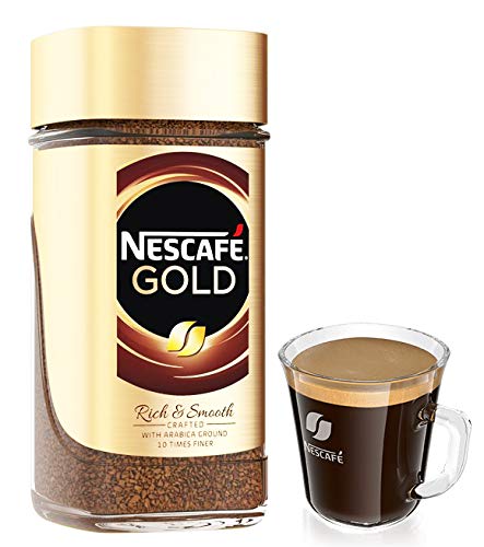 Nescafe Gold Rich & Smooth Taste Crafted With Arabica Ground Coffee Beans 10 Times Finer Instant Coffee Beverages For A Perfect