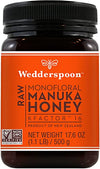 Wedderspoon Raw Premium Manuka Honey, Kfactor 16, 17.6 Oz, Unpasteurized, Genuine New Zealand Honey, Traceable From Our Hives To