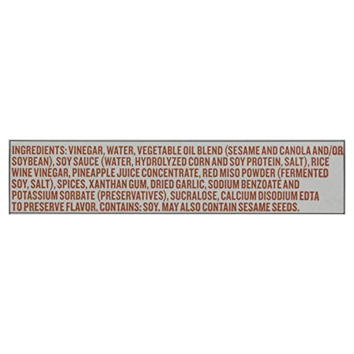 G Hughes Sugar Free Asian Miso Dressing - Asian Salad Dressings, Asian Dressings, Gluten Free Salad Dressing, Sugar Free - 12 Oz