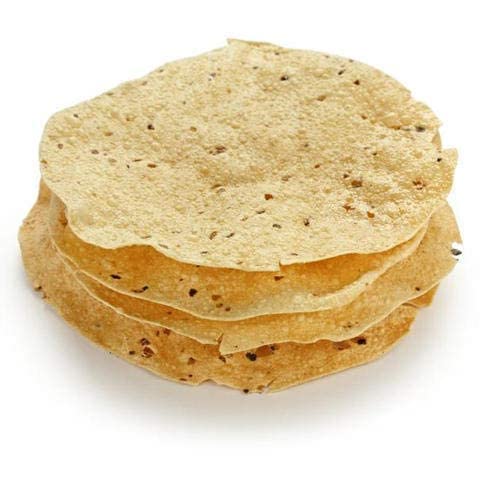 Rani Pappadums (Indian Lentil Wafer Snack) Jeera (Cumin) Papad 7Oz (200G) Approximately 15Pc, 7 Inches, Pack Of 2 ~ All Natural