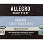 Allegro Coffee Early Bird Blend Pods, Organic, 10 Count, 3.8 Ounce, Model 6