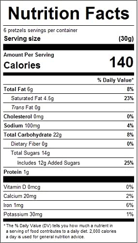 Cinnamon Yogurt Pretzels, Bulk (1 Lb. Resealable Zip Lock Stand Up Bag)