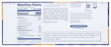 Entenmanns Minis Pound Cakes, Box of Snack Cakes, 9.25 oz, 6 Count