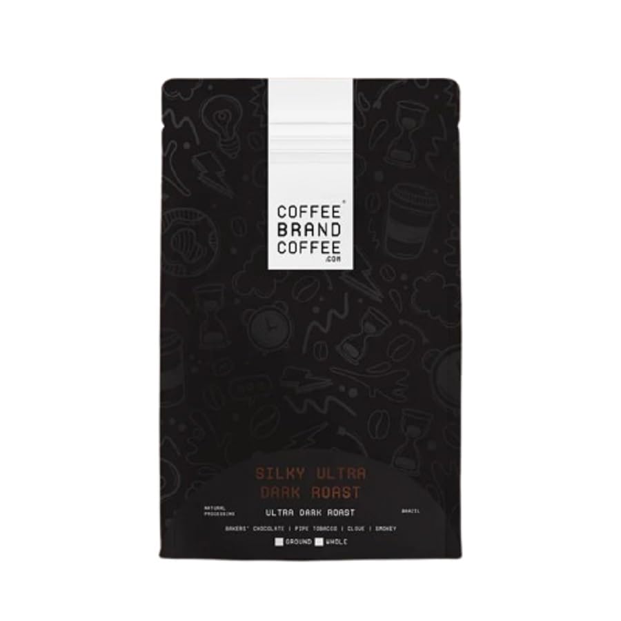 Silky Dark Roast Coffee Brand Coffee | Bold and Rich Blend of Premium | Luxurious, and Robust Whole Beans Coffee | Experience A 