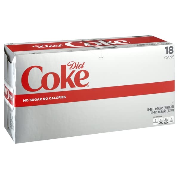 Diet Coke Cola Diet, 12 Ounce, Caffeine-Free Soft Drink, Zero Calories