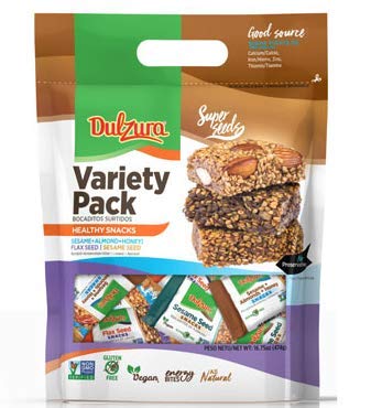 Dulzura Borincana Healthy Snack Variety Pack - Vegan, Non-GMO, Gluten-Free, 16.75 oz (2 Pack), Includes Limited Edition Sticker