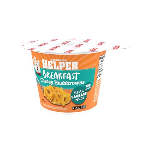Hamburger Helper BREAKFAST Cheesy Hashbrowns Microwave Cup  2.3 oz (Pack of 6)
