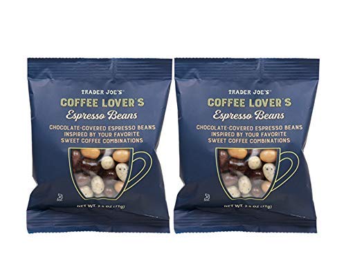 Trader Joes Coffee Lovers Chocolate-Covered Assorted Espresso Beans: 2 Pack (5 oz)