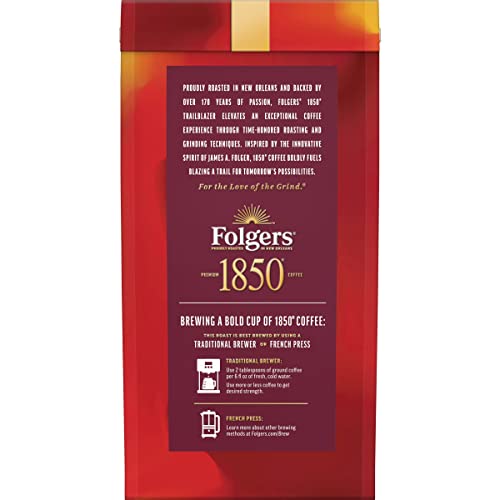 1850 Trailblazer Medium-Dark Roast Ground Coffee, 12 Oz