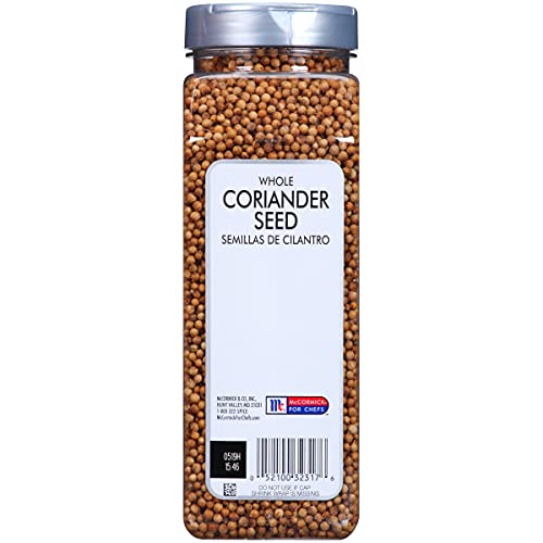 McCormick Culinary Whole Coriander Seed, 11 oz - Bulk Spice for Cooking and Pickling