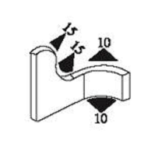 Edge Trim Black Small, Fits Edge 116 To 18 Inch, Length 10 Feet (305 Meter)