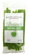 Green Apple Licorice Twists - Fat-Free Old Fashioned Gourmet Green Apple Licorice Candy - Soft & Chewy Texture with Bold Fresh F