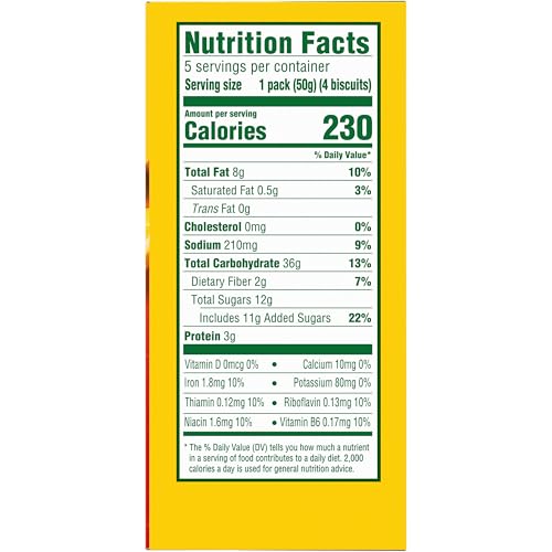 belVita Breakfast Bars Biscuits, Cranberry Orange, 30 Total Packs, 6 Boxes (4 Biscuits Per Pack)