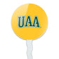 University Of Alaska Anchorage Secondary Logo Cupcake Picks Toppers Decoration Set Of 6
