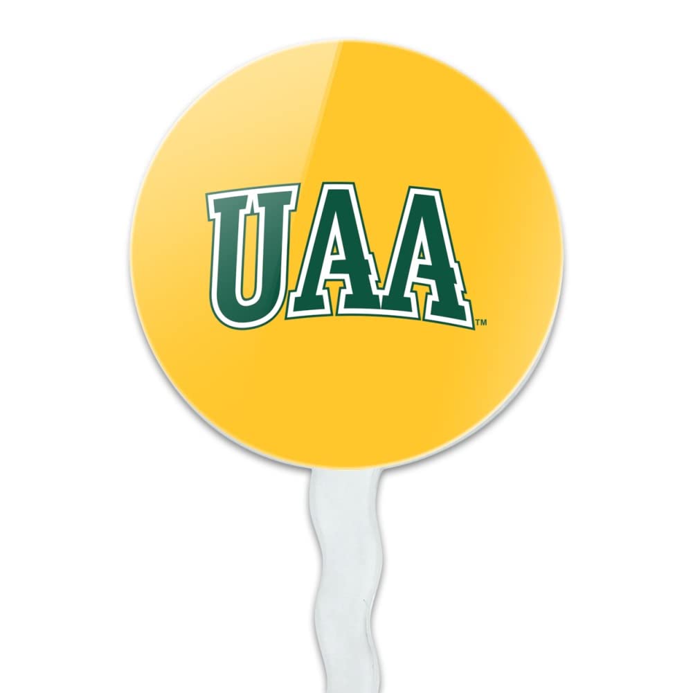 University Of Alaska Anchorage Secondary Logo Cupcake Picks Toppers Decoration Set Of 6