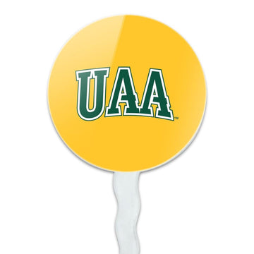 University Of Alaska Anchorage Secondary Logo Cupcake Picks Toppers Decoration Set Of 6
