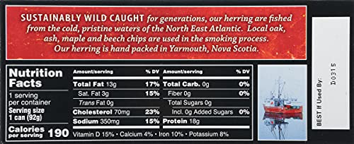 Crown Prince Kipper Snacks, 3.25 Ounce Cans, Pack of 18, Seafood Delicacy