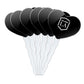 GRAPHICS & MORE Cupcake Picks Set of 6, Acrylic, California State University Los Angeles Secondary Logo Heart Design
