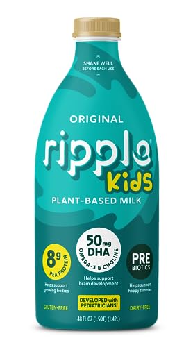 Ripple Kids Non-Dairy Milk, Vegan, Original, 48 Fl Oz