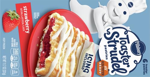 Pillsbury Toaster Strudel Frozen Pastries, Strawberry, 6 Ct, 11.7 oz