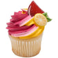 NCS Lemon Shape Edible Sugar Cake Toppers, 12 Count, 1.2x1.1, Yellow/White, Made of Sugar