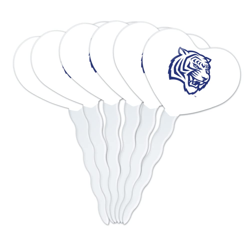 GRAPHICS & MORE Cupcake Toppers Set of 6, Acrylic, Tennessee State University, Model CUPCAKE.HEART.CLCTNS.Z008413, One Size
