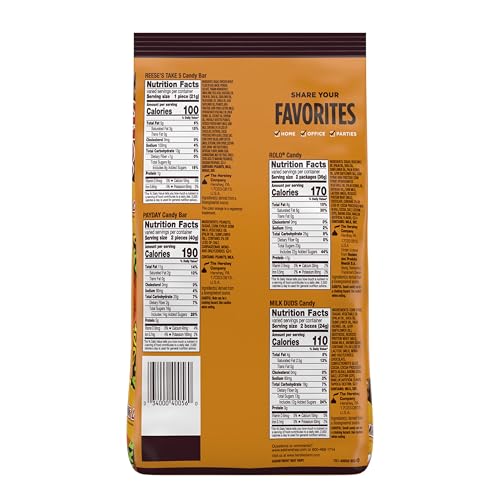 Hershey Assorted Caramel Flavored Snack Size  Candy Party Pack  32.08 oz