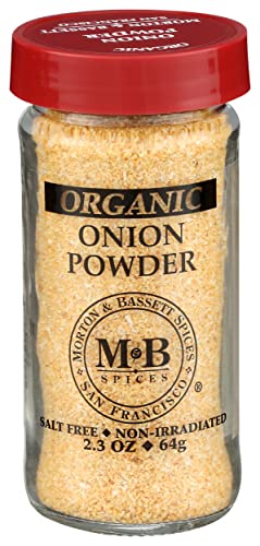 Morton & Bassett Onion Powder, 2.3 Ounce, Plastic Packaging, No Color, Model 0016291443716