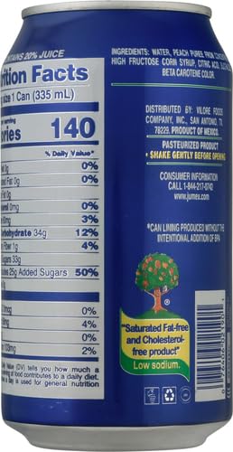 Jumex, Nectar Peach, 11.3 Oz, (Pack Of 24)