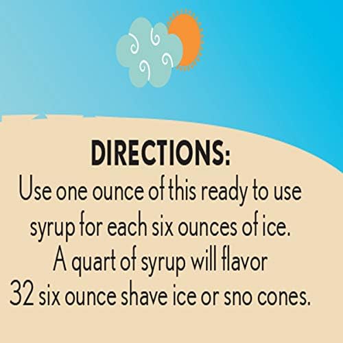 Hypothermias Daiquiri Ready To Use Gallon (128 Fl. Oz) Hawaiian Snow Cone Flavors Syrup - Shaved Ice, 100% Pure Cane Sugar