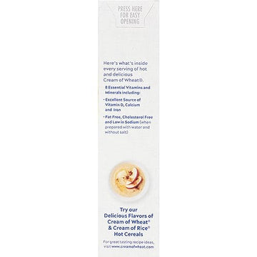 Cream of Wheat Original Stove Top Hot Cereal, 2 1/2 Minute Cook Time, 12 Ounce (Pack of 24)