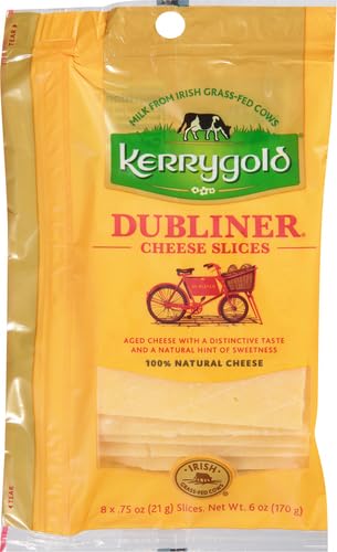 Kerrygold Grass-fed Dubliner Irish Cheese Slices, 6 OZ