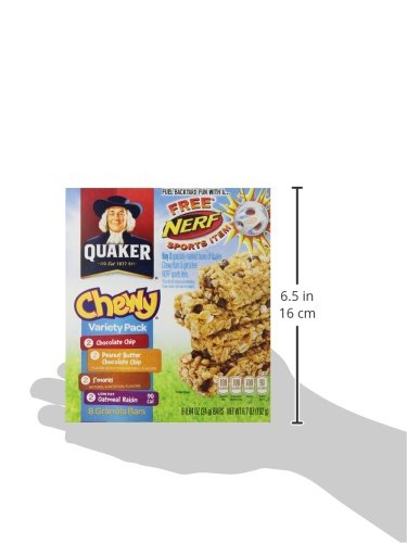 Quaker Chewy Granola Bars Variety Pack, 0.84 Oz, 8 Ct