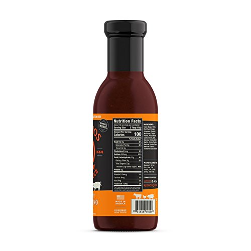 Kosmos Q Honey Jalapeno BBQ Sauce - 15.5 Oz Bottle for BBQ & Marinades w/ Sweet and Spicy Flavor - Thick Barbecue Sauce for Tend
