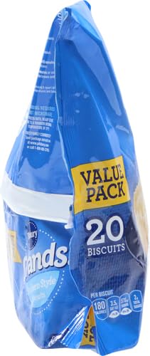 Pillsbury Grands! Southern Style Frozen Breakfast Biscuits, Value Pack, 20 ct., 41.6 oz