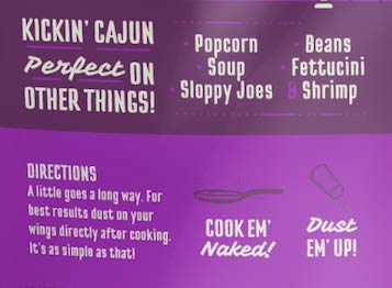 Kosmos Q Kickin Cajun Wing Dust - 5 Oz Bag For Wings, Popcorn & More - Dry Bbq Wings Rub With Spicy Cajun Heat (Kickin Cajun)