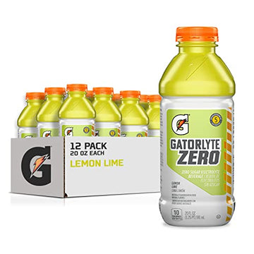Gatorlyte Zero Electrolyte Beverage, Lemon Lime, Zero Sugar Hydration, Specialized Blend Of 5 Electrolytes, No Artificial Sweete