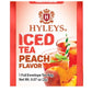 HYLEYS Iced Black Tea with Peach Flavor - 20 Tea Bags, 1 Pack (20 Count)