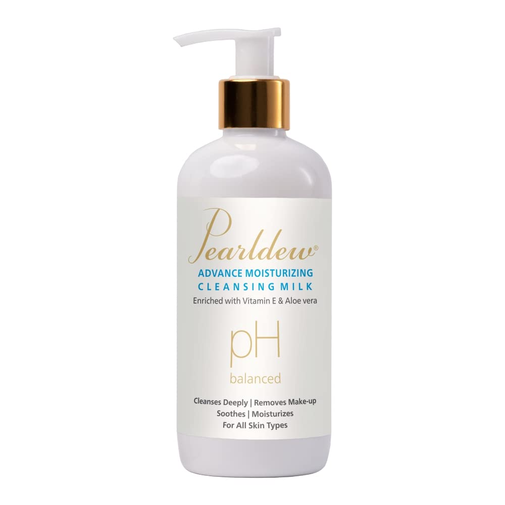 Pearldew Advance Moisturizing Cleansing Milk |300 ml |With Vitamin E, pH Balanced |Suitable for all skin types |Can Be Used In A