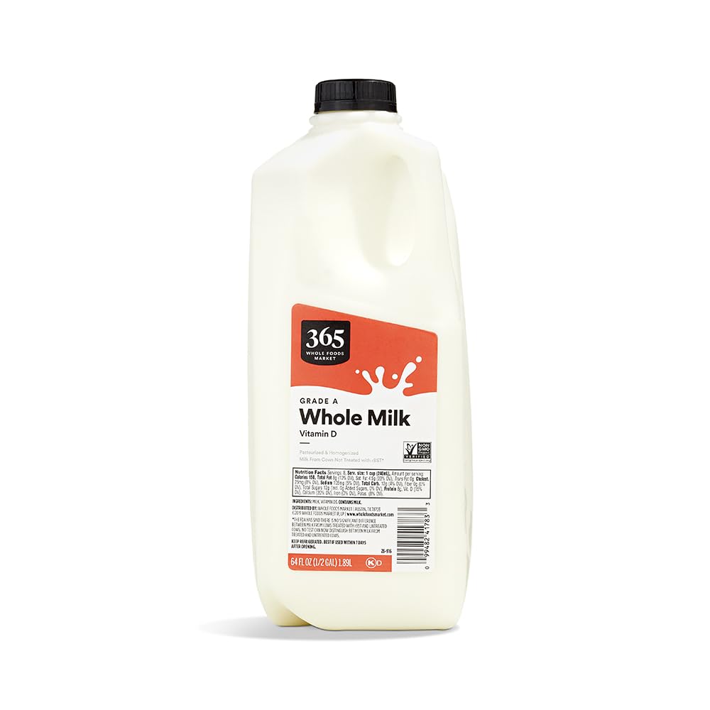 365 by Whole Foods Market, Whole Milk, Half Gallon