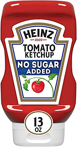 Heinz Tomato Ketchup with No Sugar Added (13 oz Bottle)