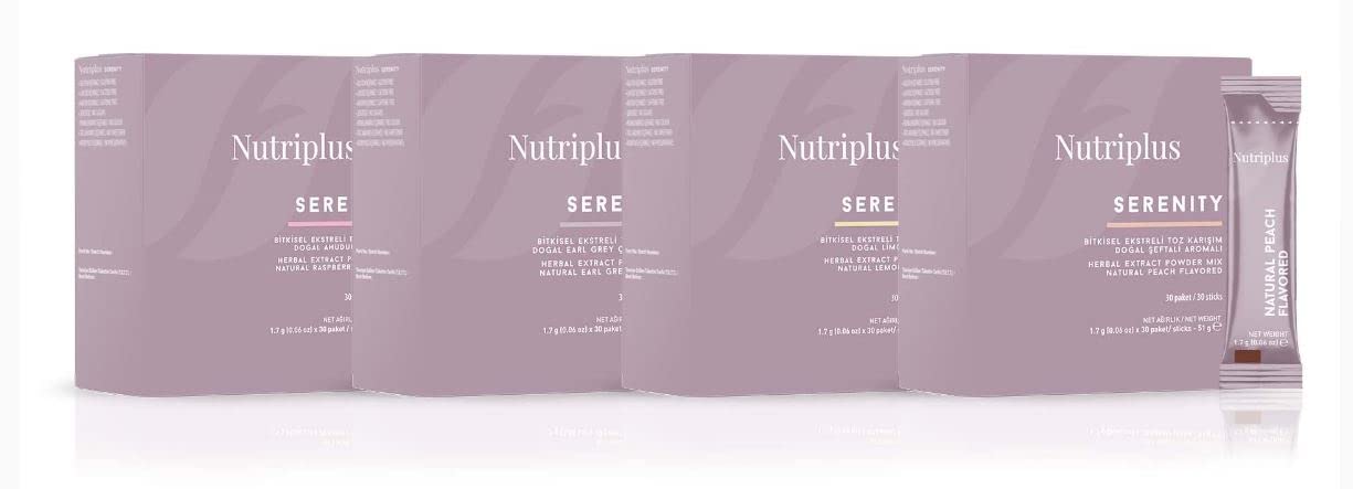 Farmasi Nutriplus Serenity Tea, A Fruity Herbal Blend For Body, Mind, And Soul, 30 Servings (Early Grey)