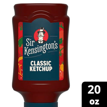 Sir Kensingtons Classic Ketchup  Squeeze Bottle  Non-GMO  No Artificial Colors  No Artificial Flavors  Soy Free  Gluten Free  Vegan  20oz  Pack of 12